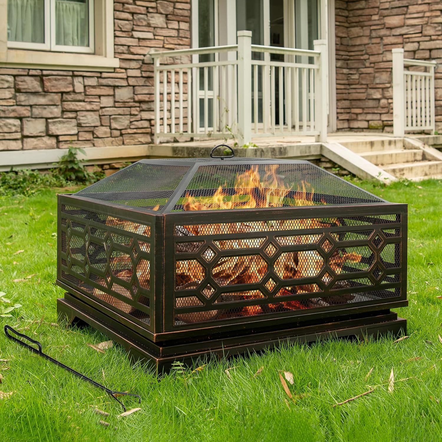 Outdoor Fire Pit Cart Units