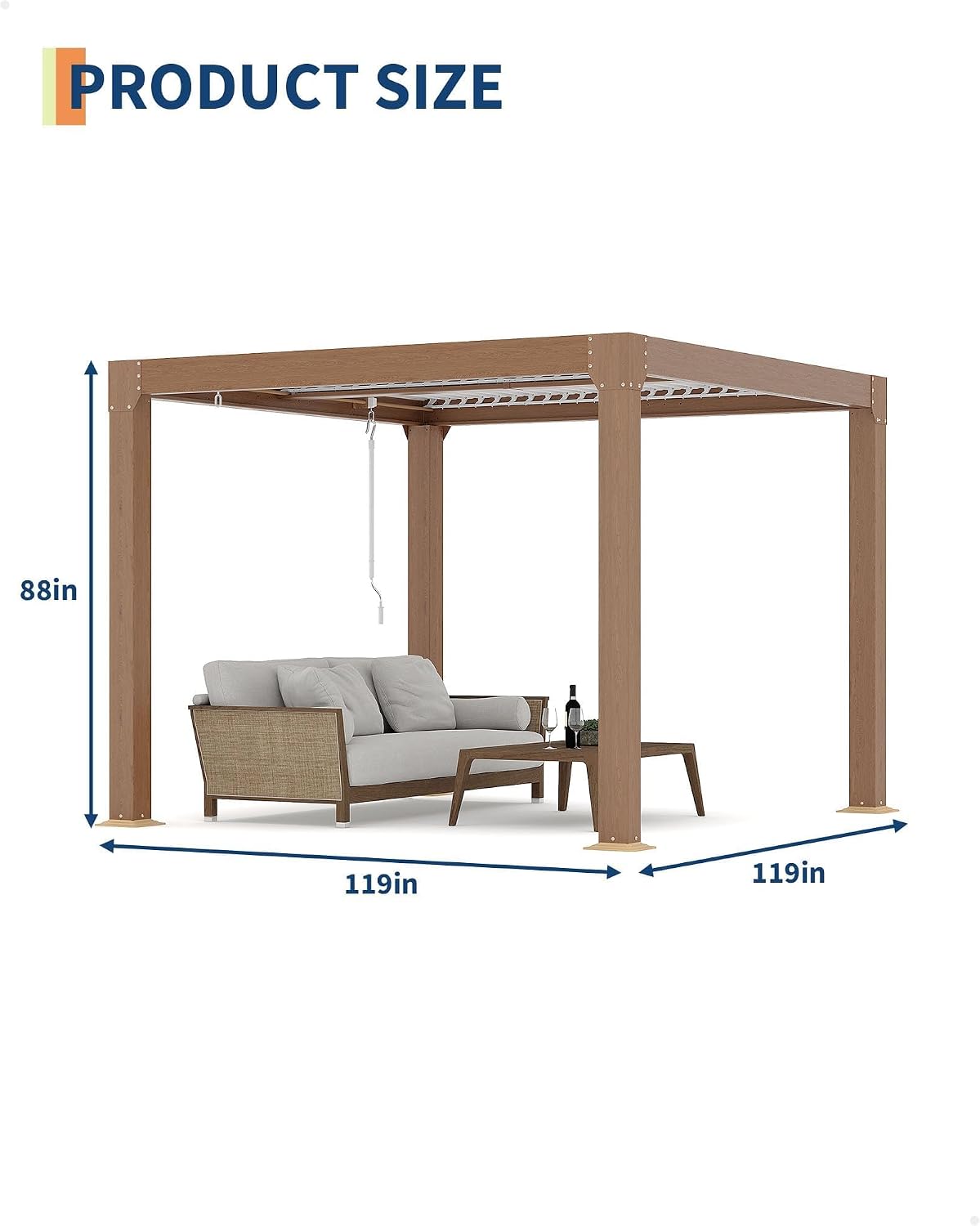 Aluminum Louvered Roof Pergola