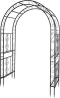 Black Steel Garden Plant Trellis Arbor