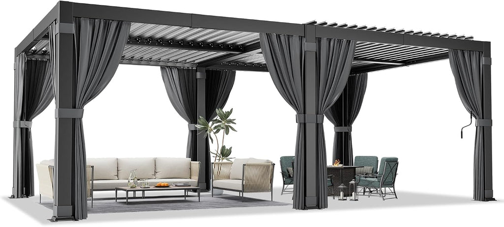 Adjustable Roof Aluminum Pergola