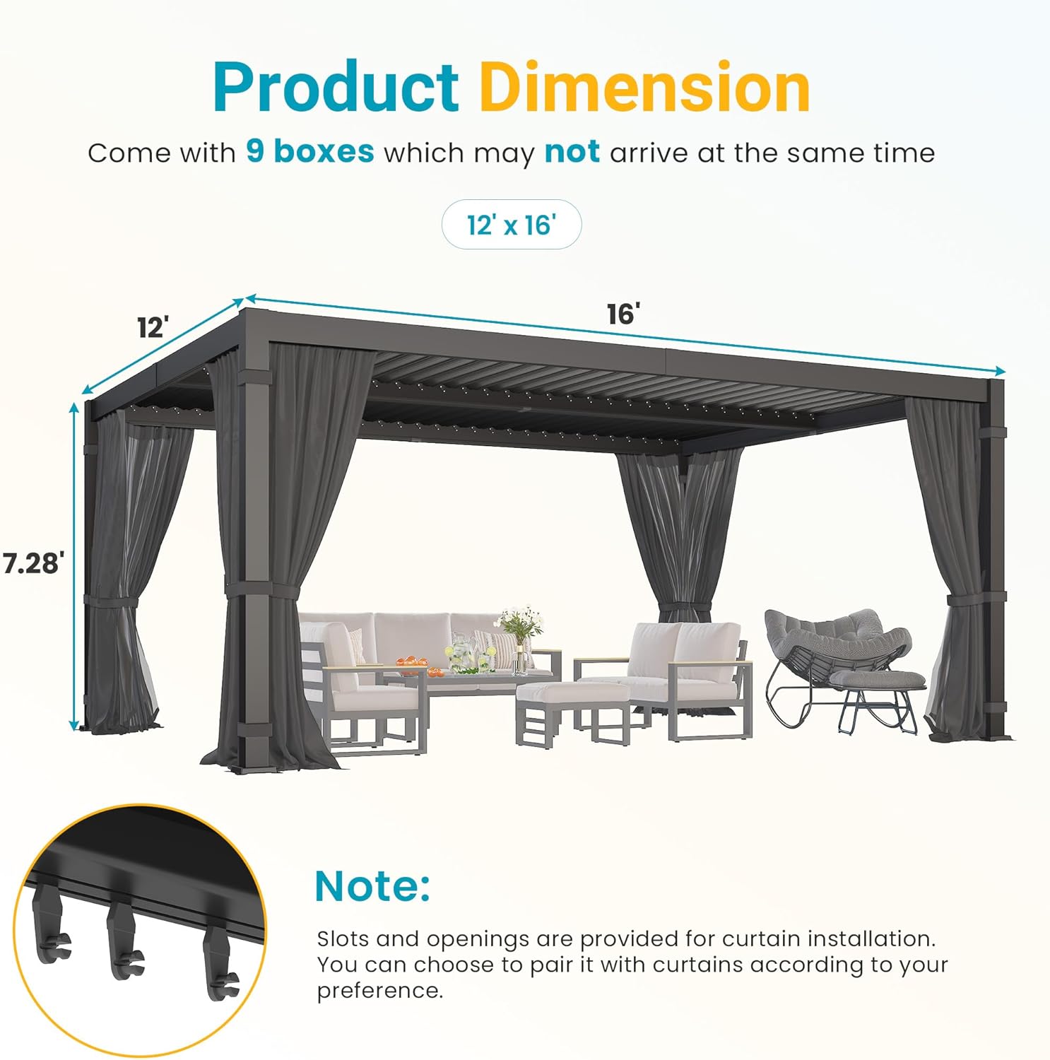 Aluminum Louvered Roof Pergola