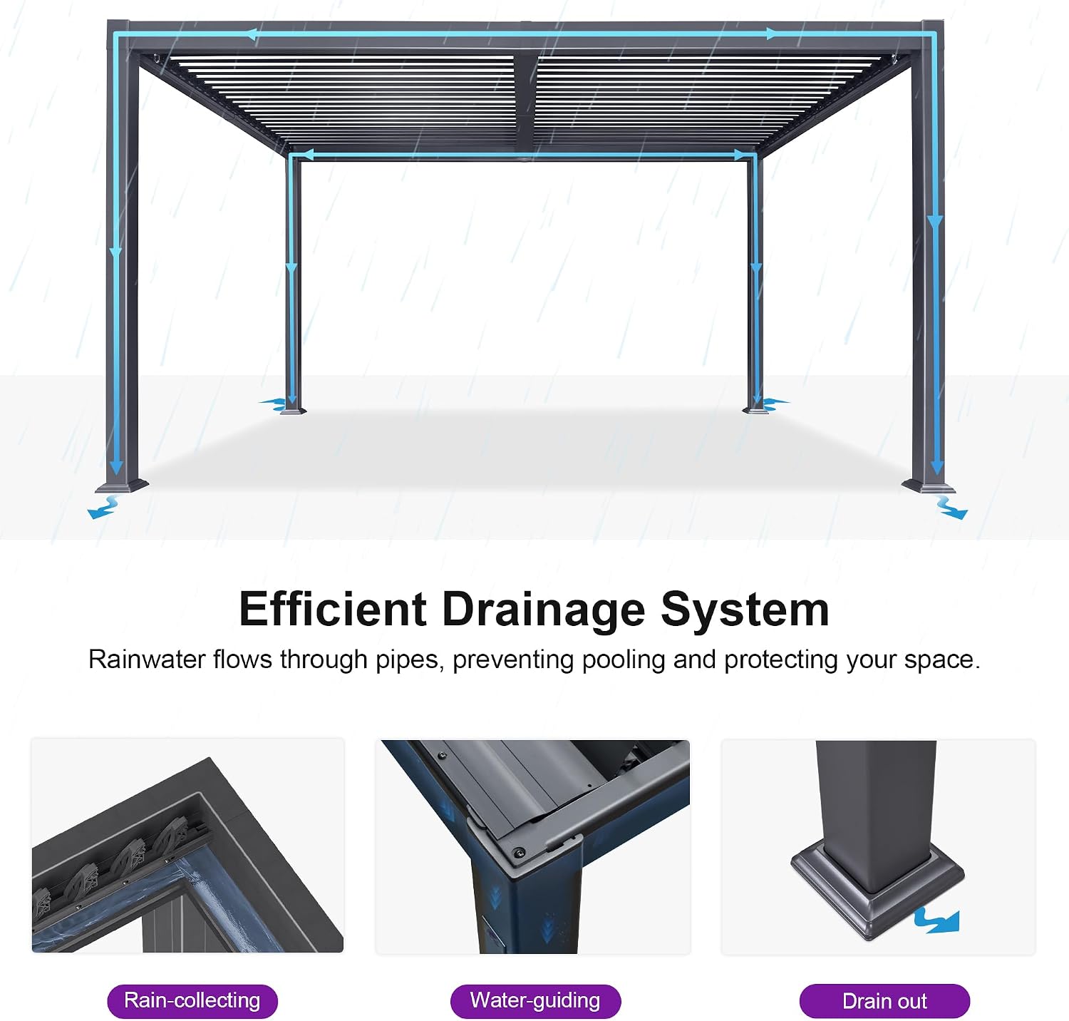 Aluminum Louvered Roof Pergola