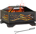 Antique Bronze Square Outdoor Fire Pit