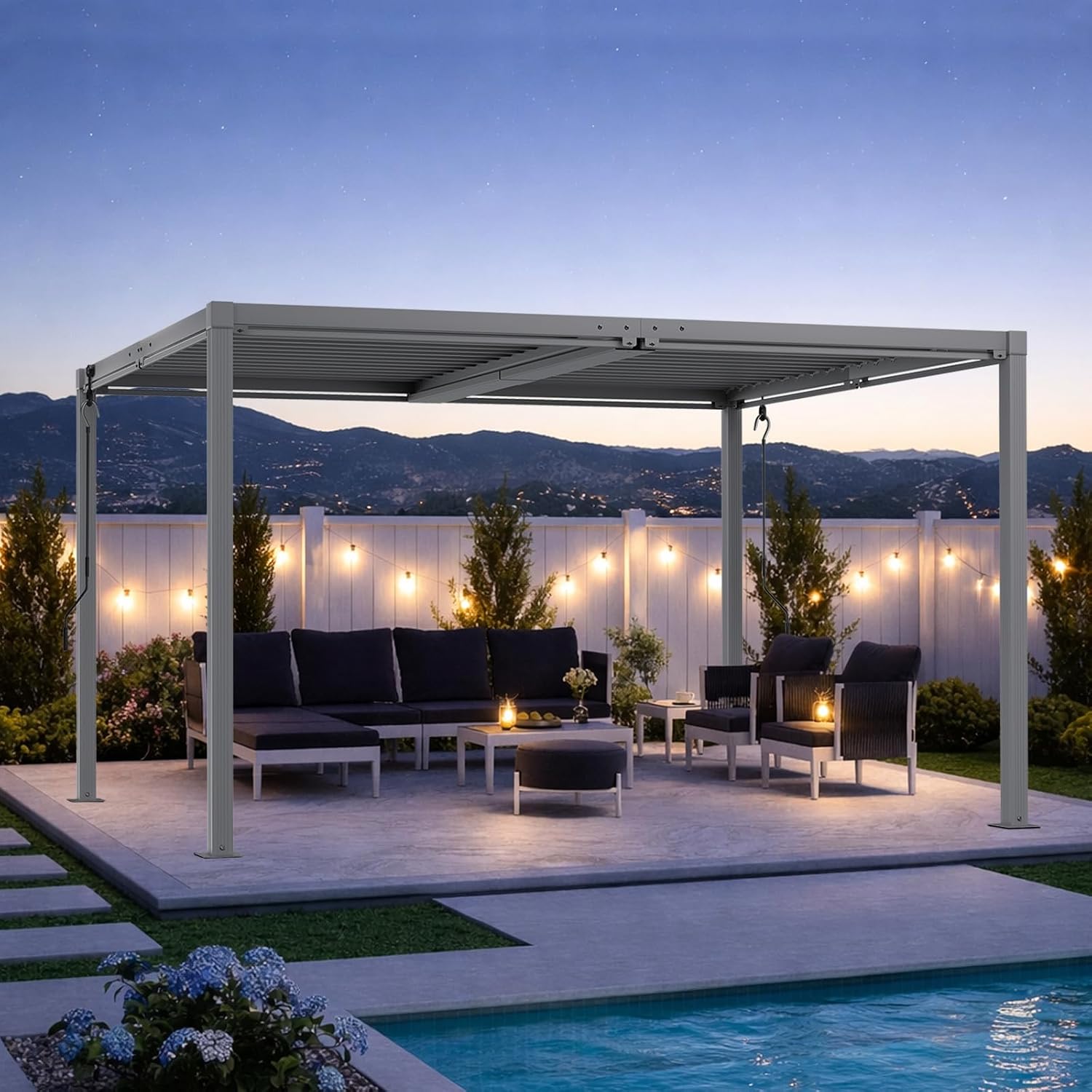 Aluminum Louvered Roof Pergola