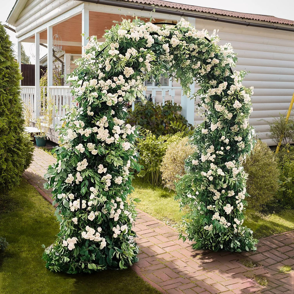 Black Steel Garden Plant Trellis Arbor