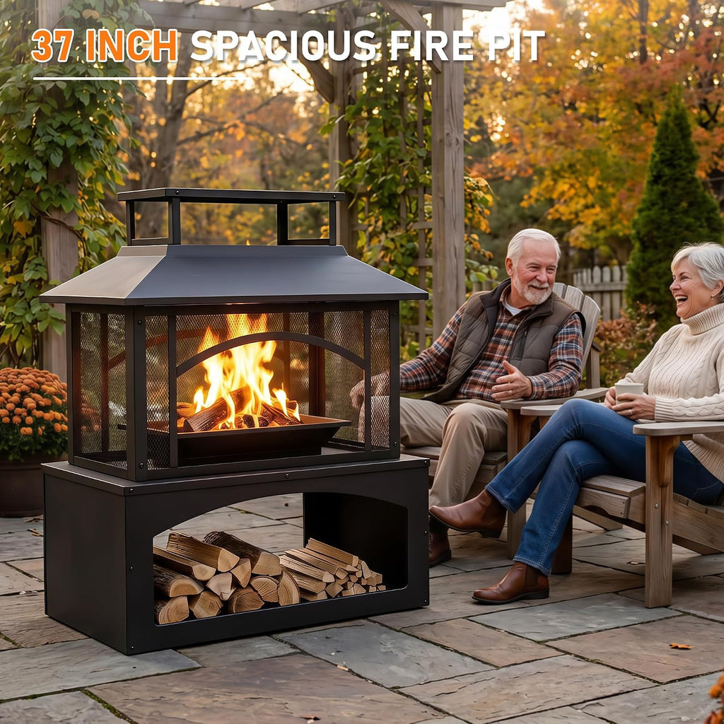 Outdoor Wood Burning Fire Pit