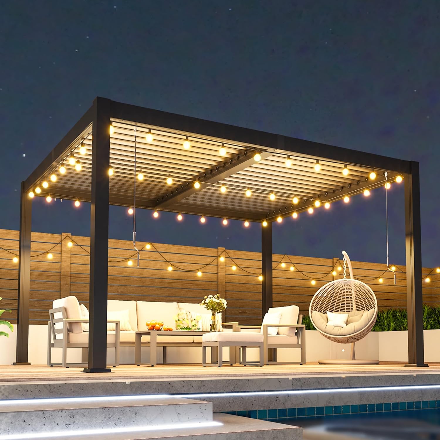Aluminum Louvered Roof Pergola