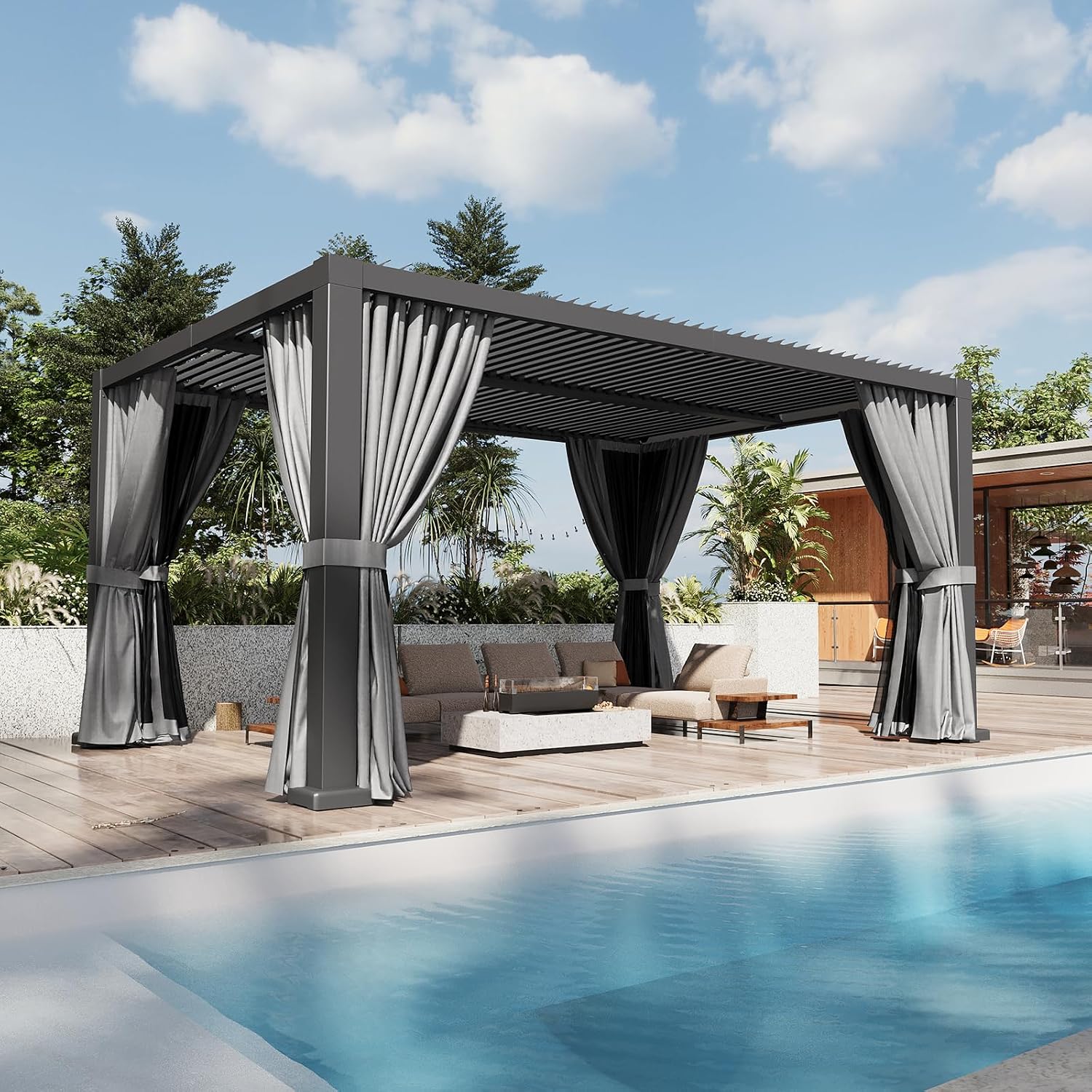 Aluminum Louvered Roof Pergola