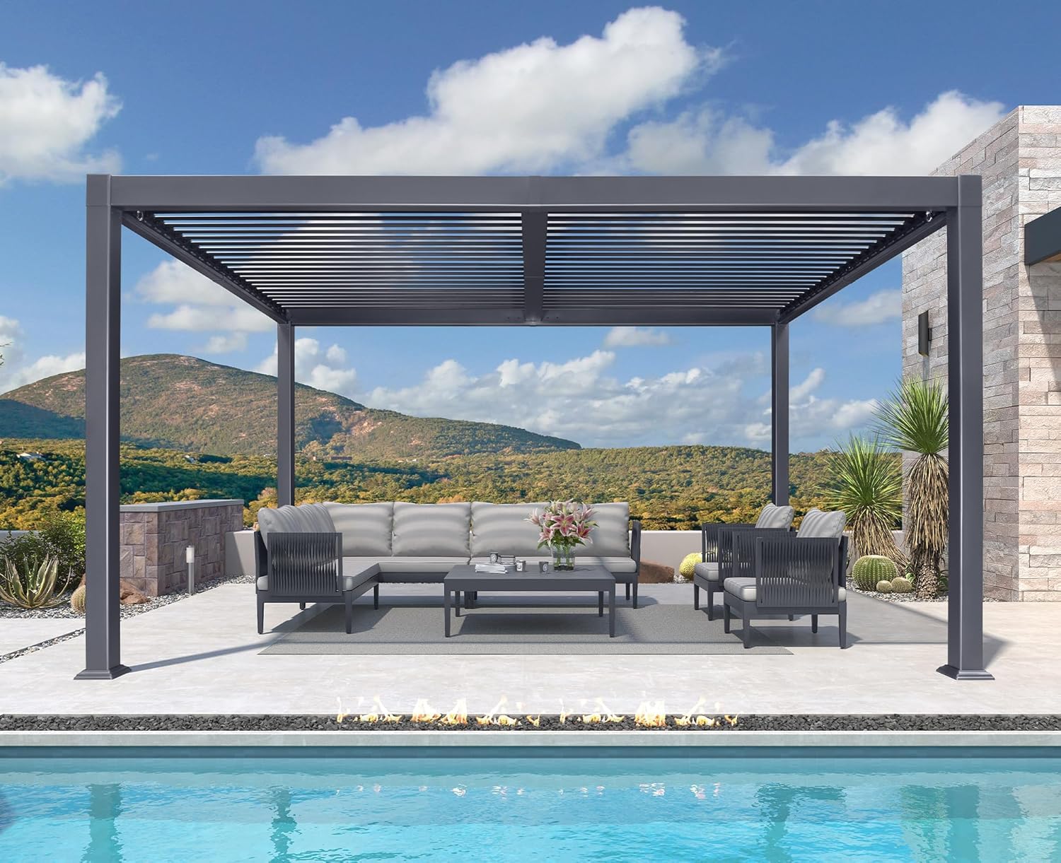 Aluminum Louvered Roof Pergola
