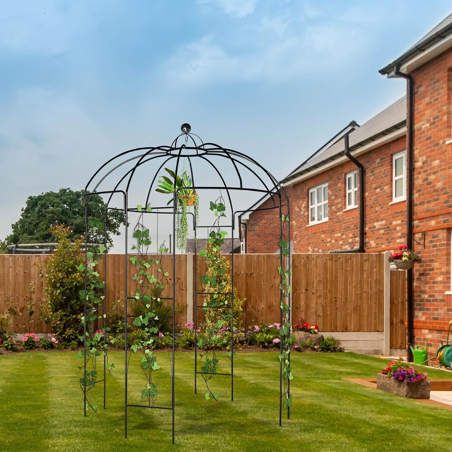 Birdcage Metal Garden Arbor Trellis