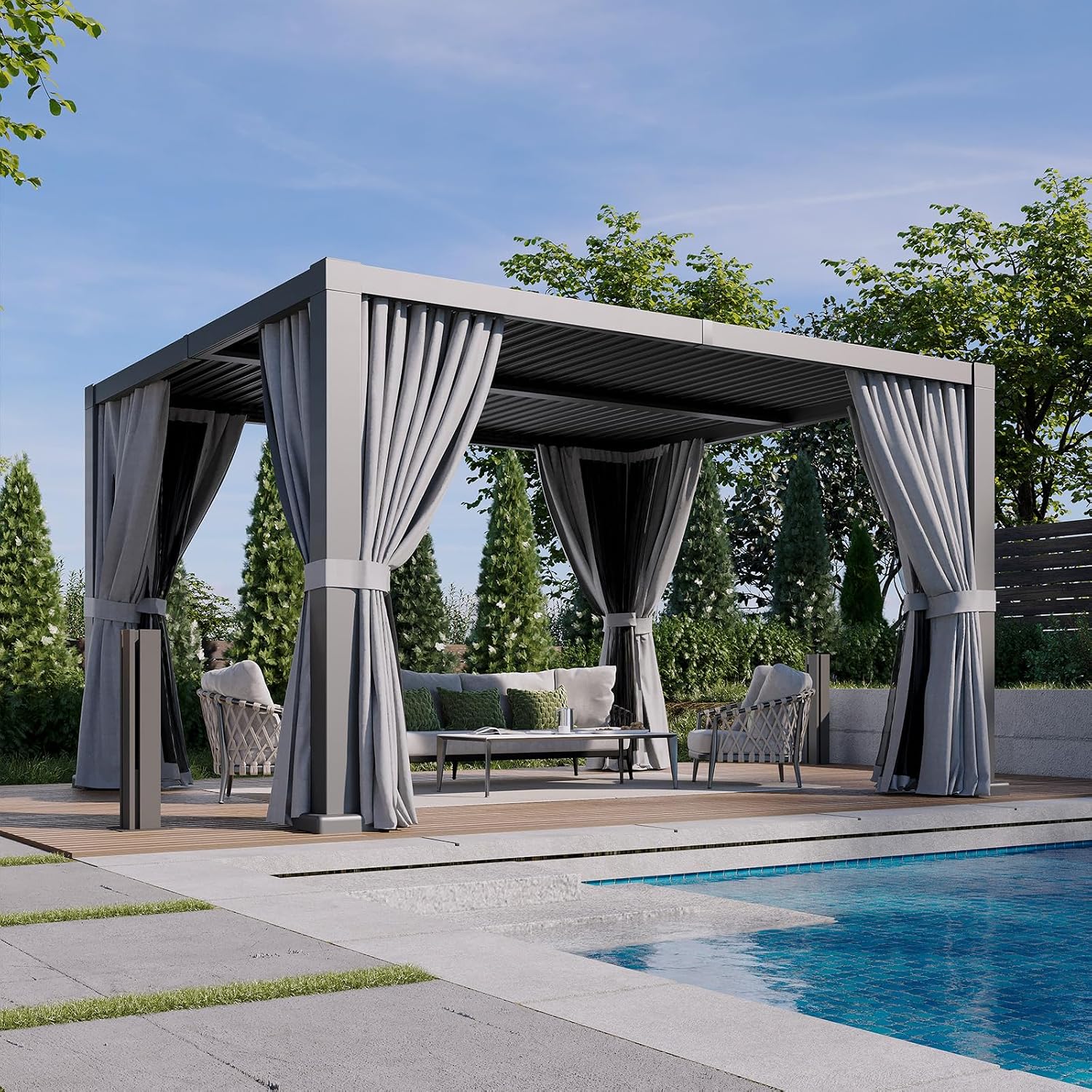 Aluminum Louvered Roof Pergola