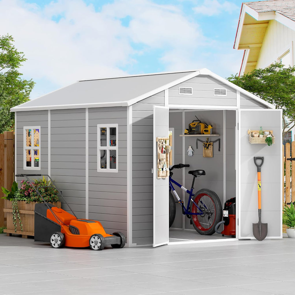 Resin Lockable Outdoor Storage Shed