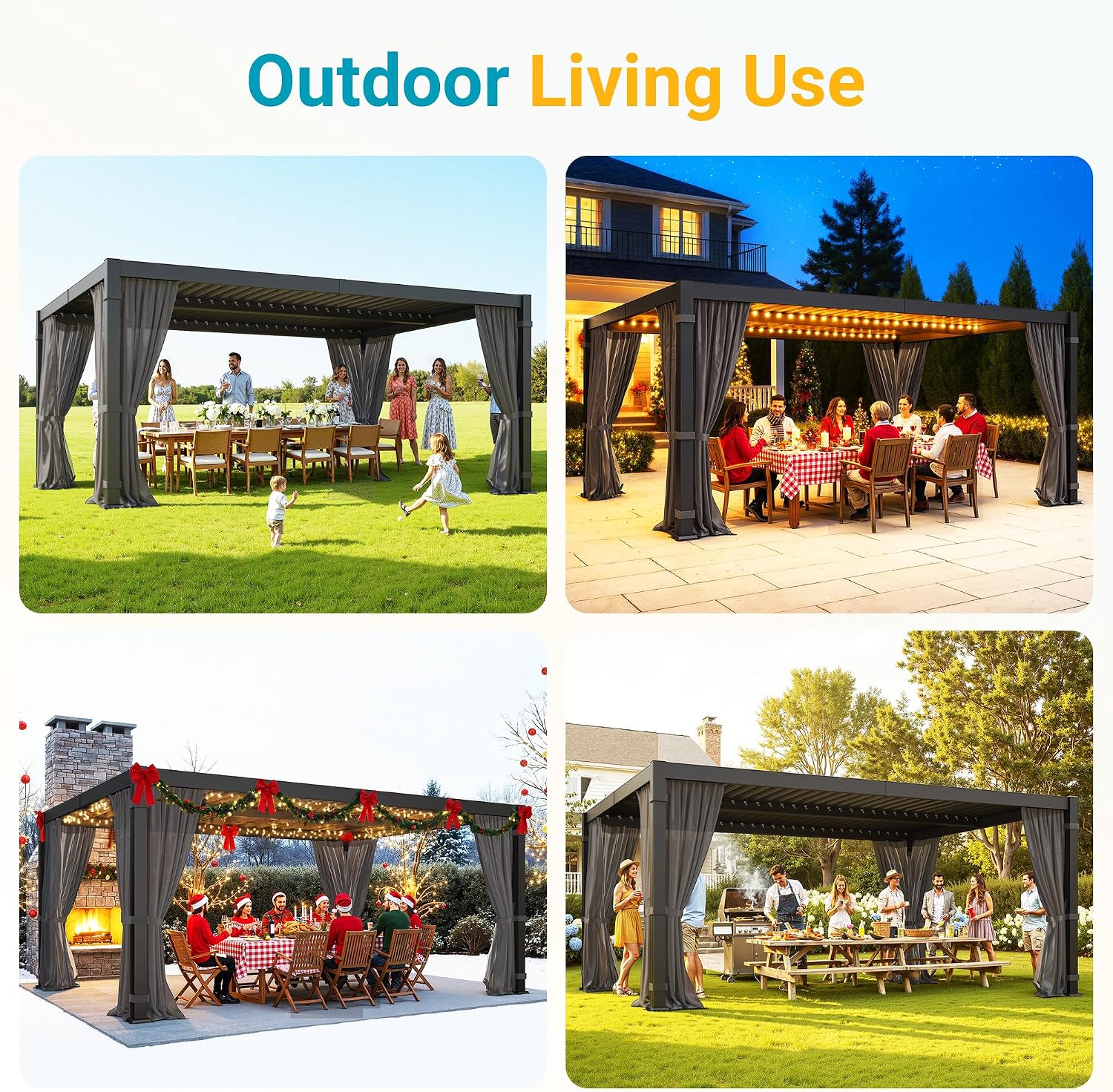 Aluminum Louvered Roof Pergola