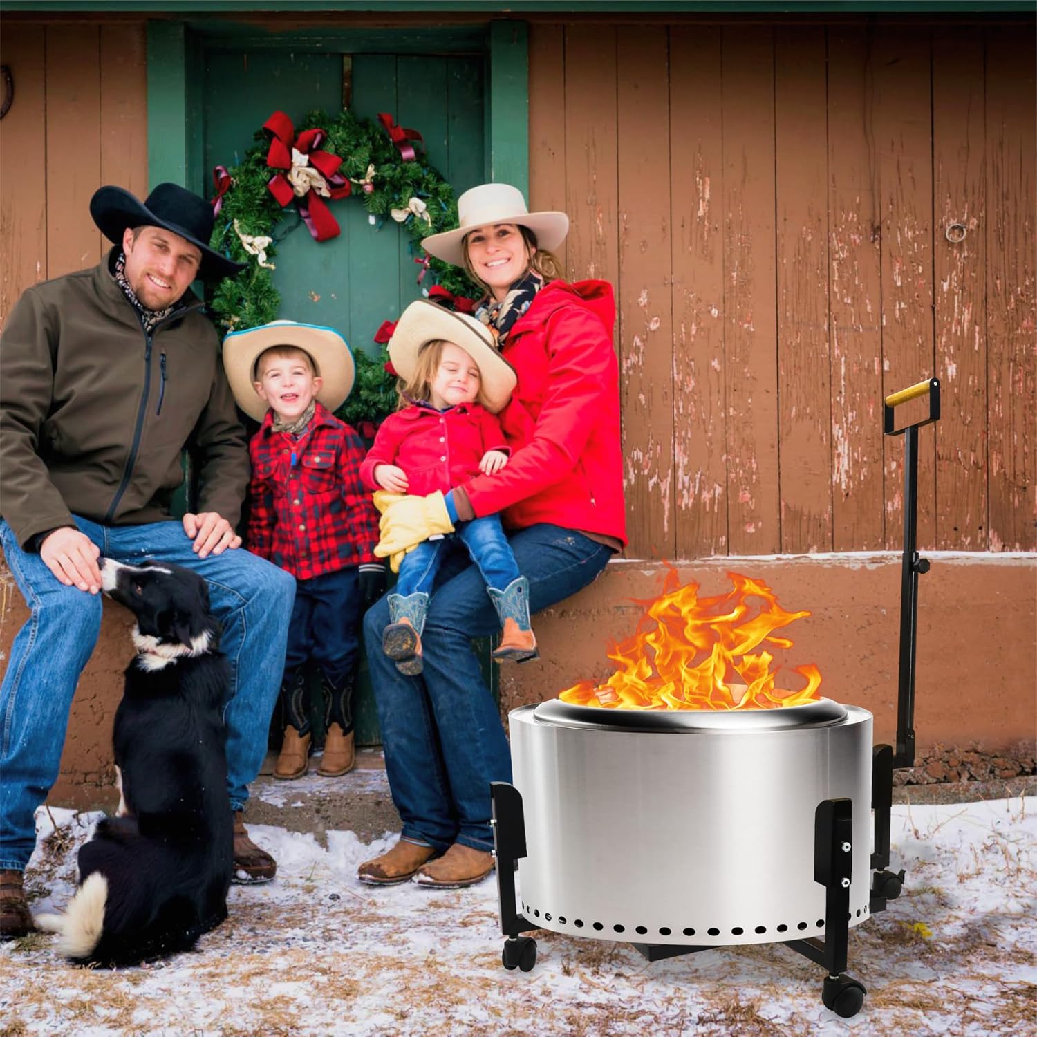 Portable Wheeled Firepit Stand