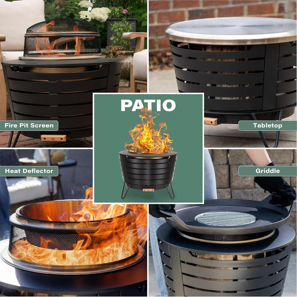 Smokeless Outdoor Wood Fire Pit