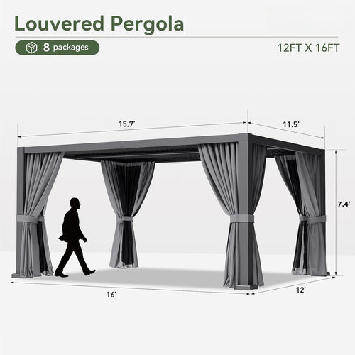 Aluminum Adjustable Roof Pergola